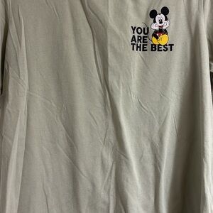 Mickey Mouse Graphic Tee in Olive